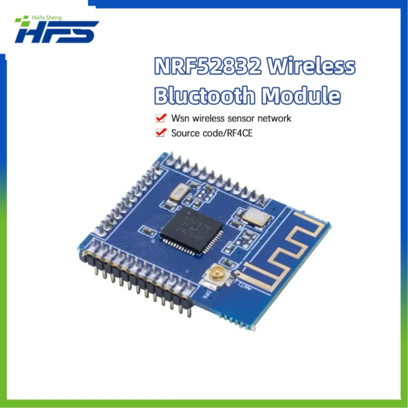 

Low Power External Antenna, IPEX Adapter, Multi-Protocol for NRF52832, Bluetooth Compatible, BLE 4.2 Module, SMD, NRF51