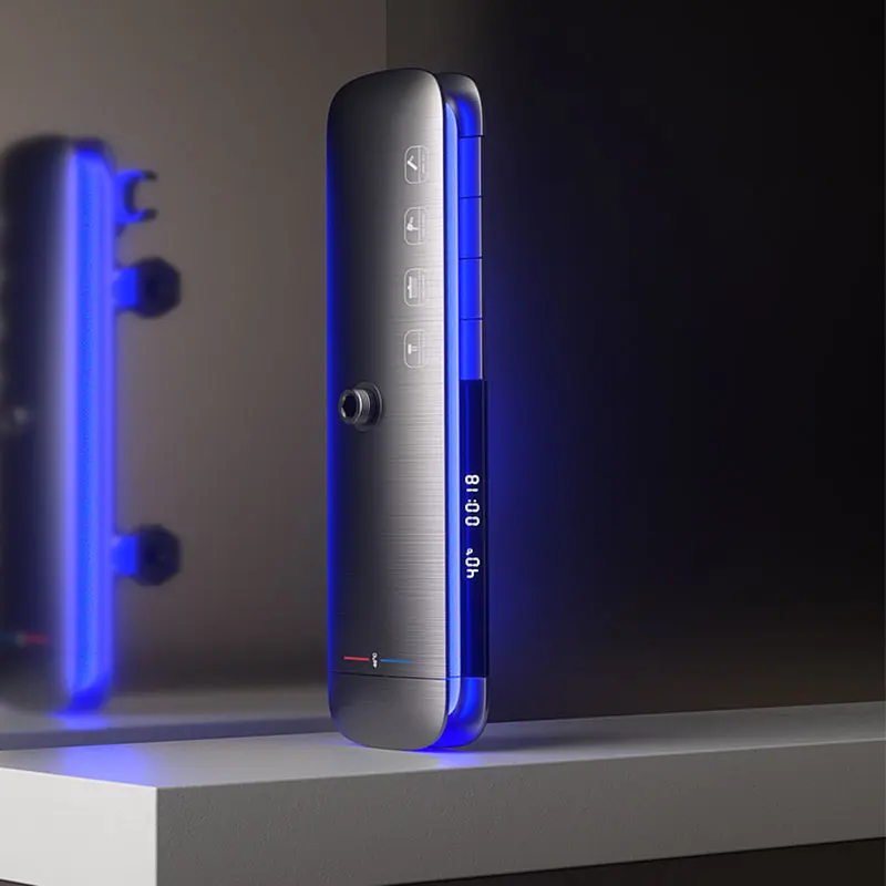 Металлический смеситель для душа в стиле НЛО матовый серый ванной комнаты набор