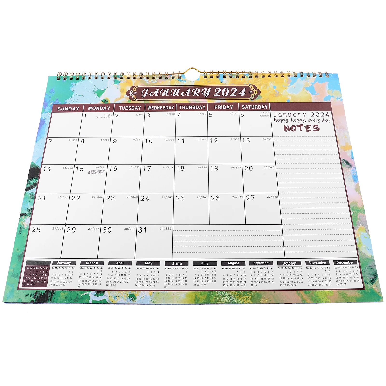 

2024 Wall Calendar Large Monthly Calendars Sturdy Daily Use Hanging Home 2023 Noting Calender
