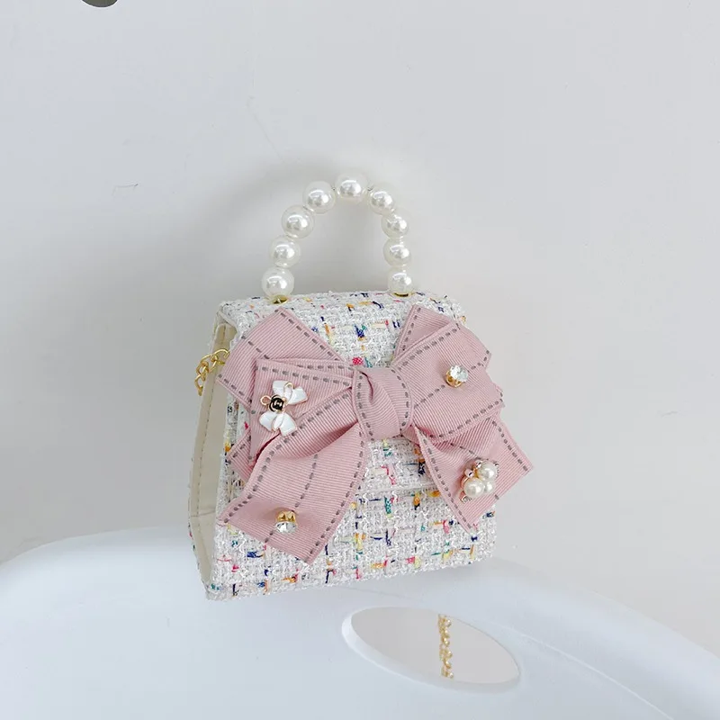 

Girl Messenger Backpack Kids Flower Princess Bow Bag Cute Shoulder Packet Baby Coin Purse Handbag Children's Day Gift