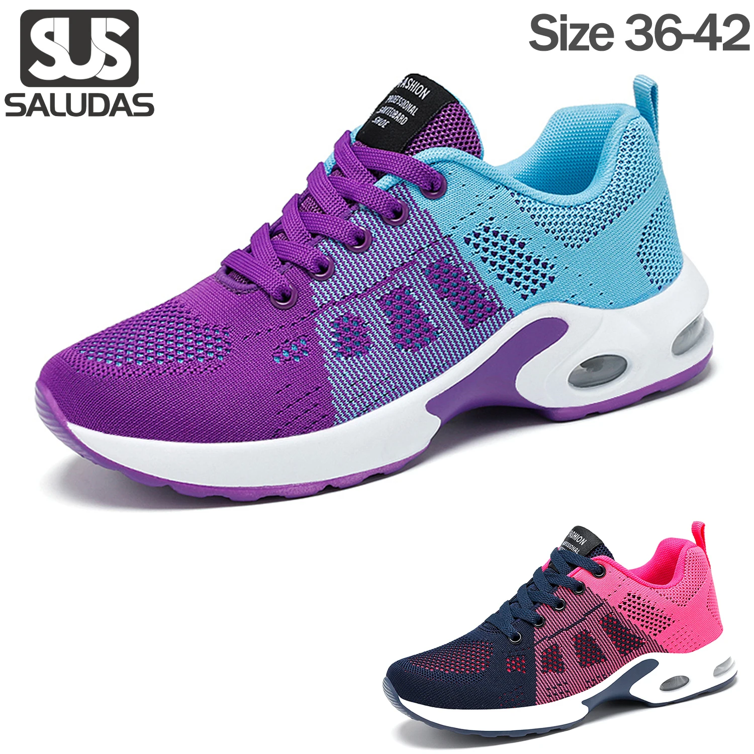 

SALUDAS Women Running Shoes Breathable Sport Shoes Outdoor Light Weight Casual Shoe Casual Walking Sneakers Tenis Feminino Shoes