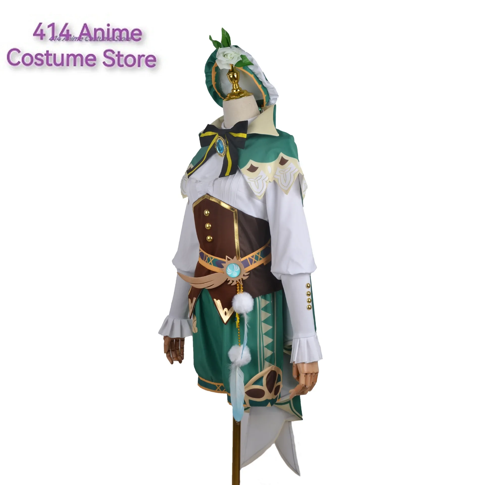 Женский костюм для косплея Genshin Impact Venti парик Бог ветра игровая униформа женщин