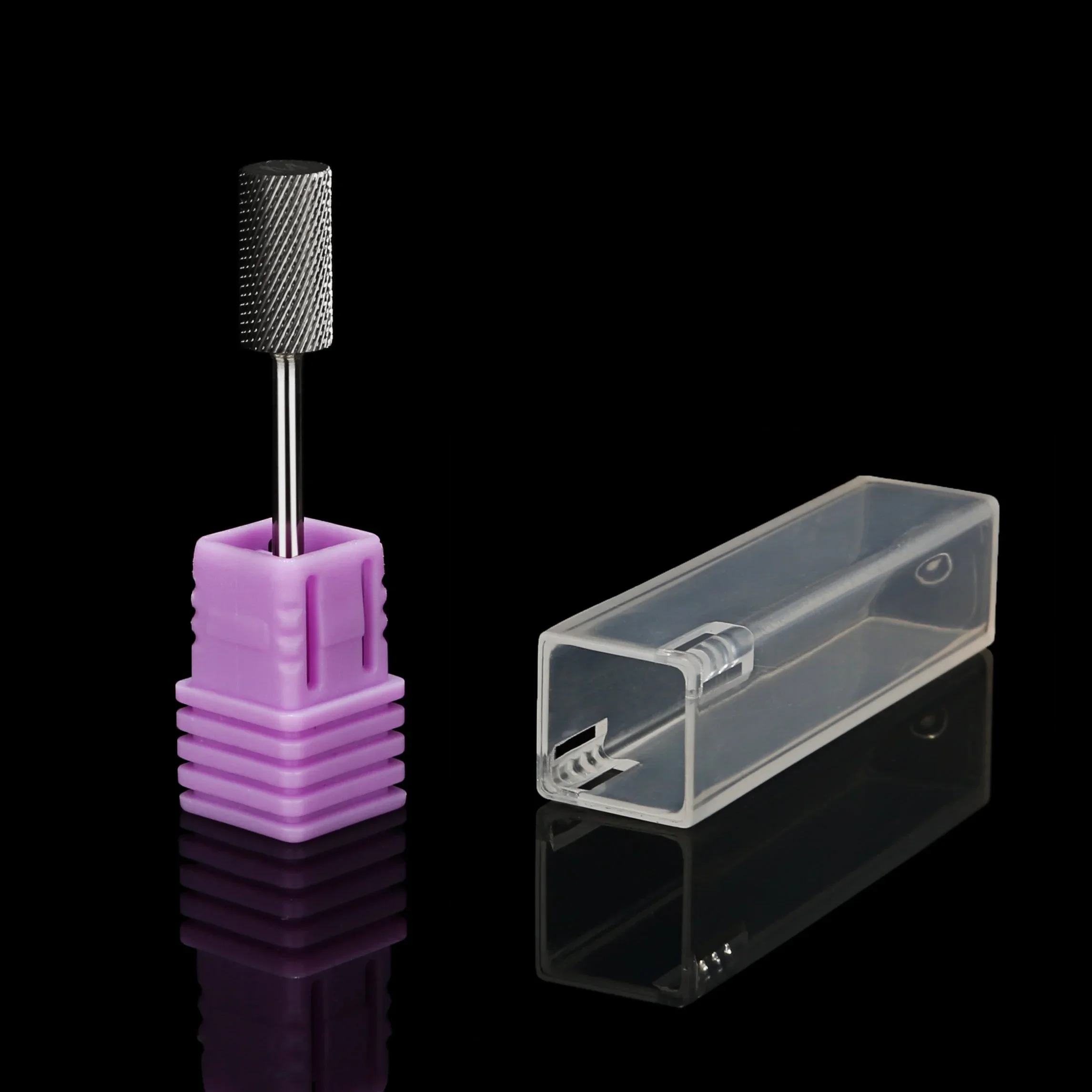 Профессиональные сверла для ногтей безопасная черная большая бочка карбид