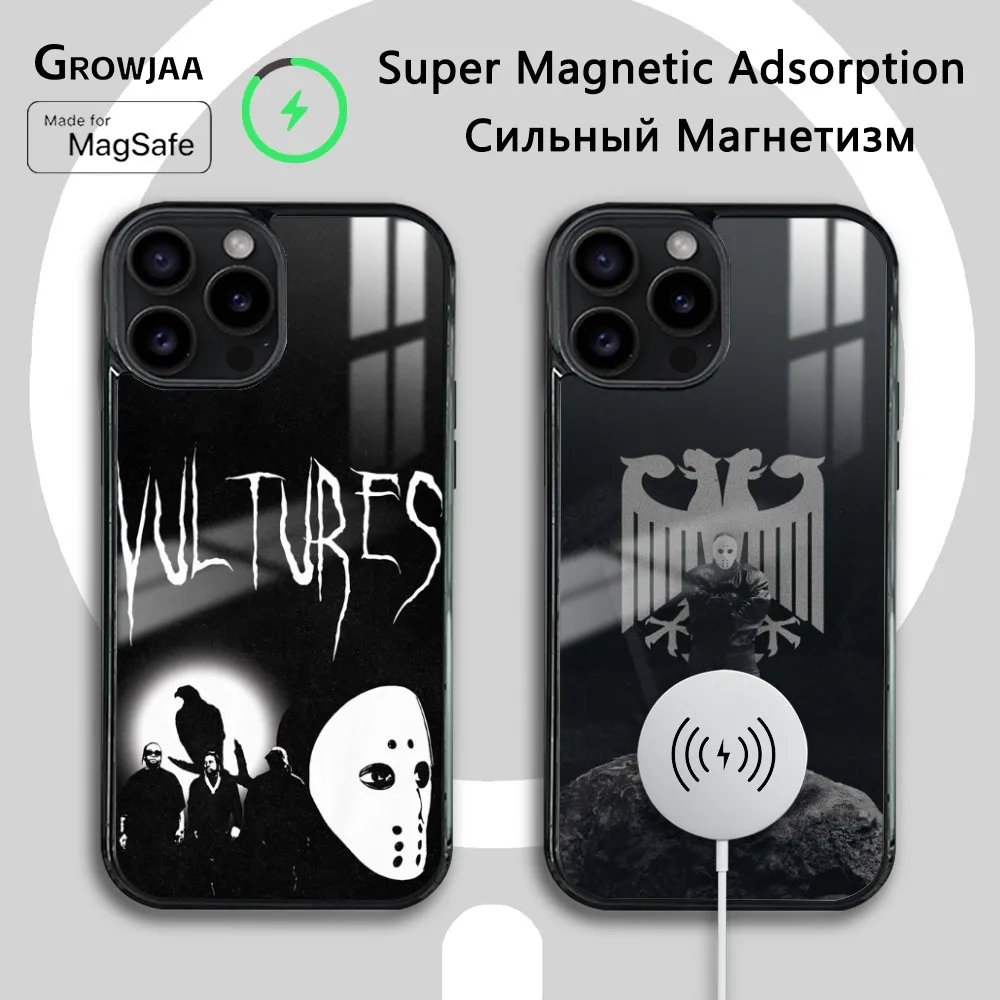 A Rapper K-kanye West Vultures Phone Case For iPhone 16 15 14 13 12 11 Pro Max Plus Mini Magsafe Mirror Wireless Magnetic Cover