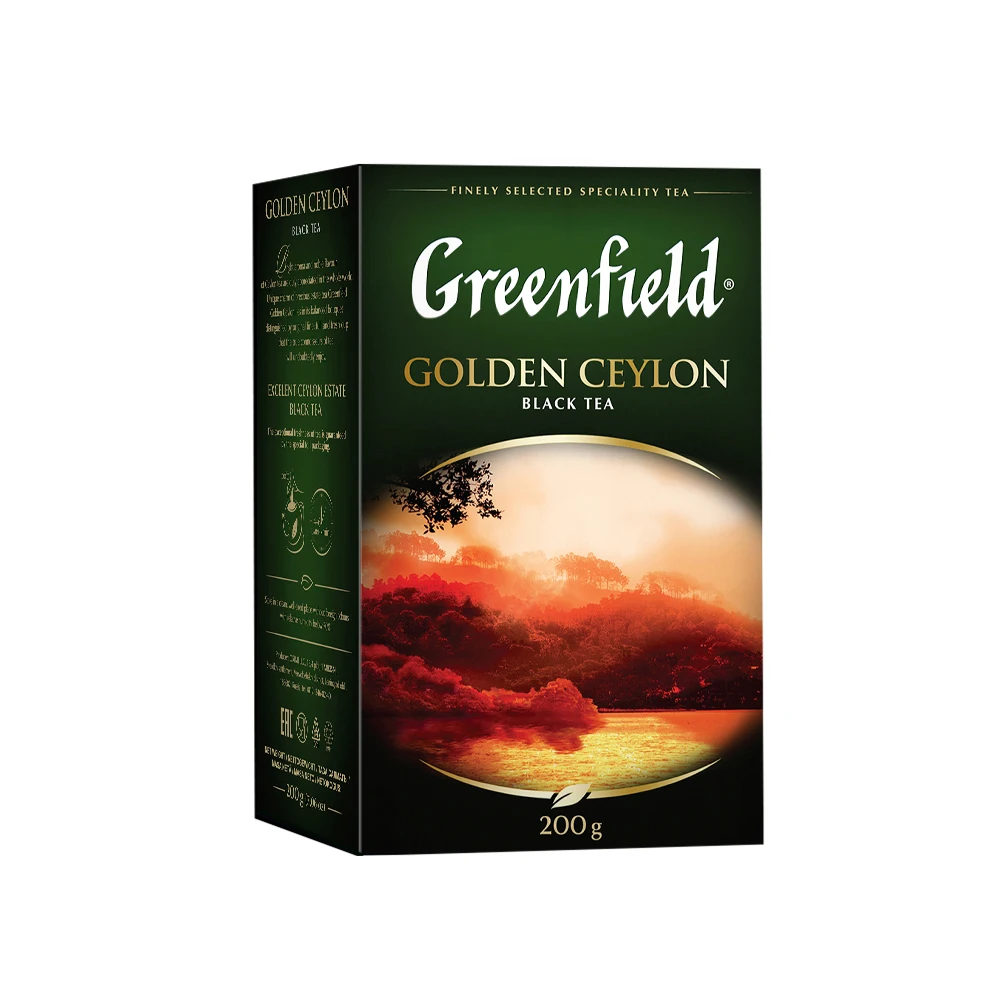 Tea Black Greenfield Golden Ceylon Sheet 200g | Продукты