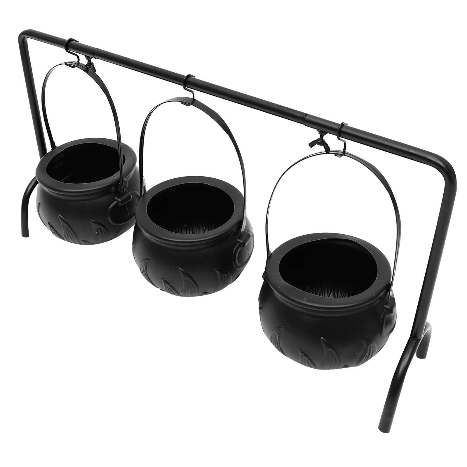

Home Decor Candy Bucket Halloween Storage Basket Jar Metal Treat Portable Buckets