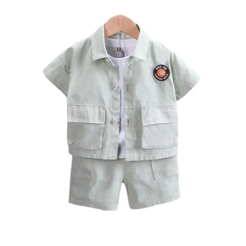 

New Summer Fashion Baby Clothes Children Boys Girls Shirt Shorts 2Pcs/Sets Toddler Casual Cotton Costume Infant Kids Tracksuits