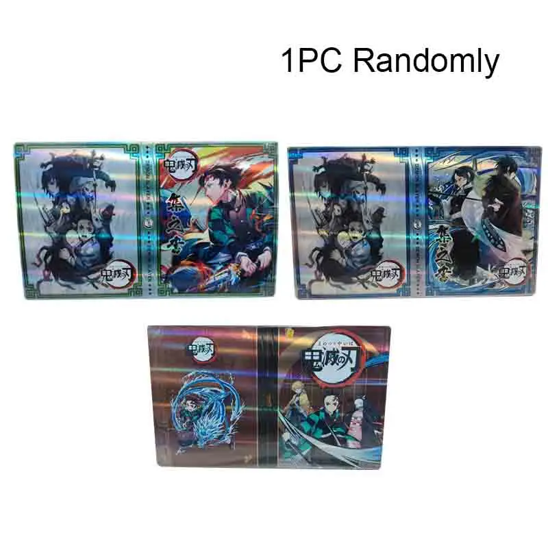 

80/160 шт. альбом Demon Slayer держатель для карт книга Аниме игра коллекционеры карт записная книжка загруженная папка скоросшиватель детские игрушки