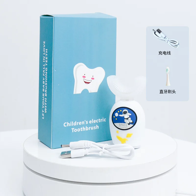 Children U Shaped Electric Toothbrush 360 Degrees Silicon Smart Sonic Teeth Tooth Brush IPX7 Waterproof Automatic Toothbrush enlarge