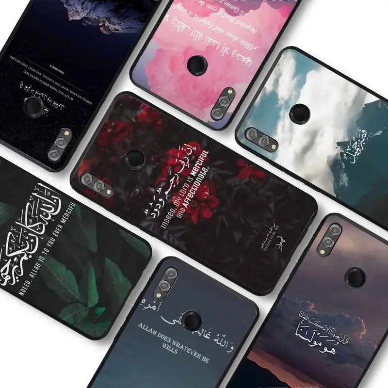 

FHNBLJ arabic quran islamic muslim quotes Phone Case for Samsung A51 A30s A52 A71 A12 for Huawei Honor 10i for OPPO vivo Y11