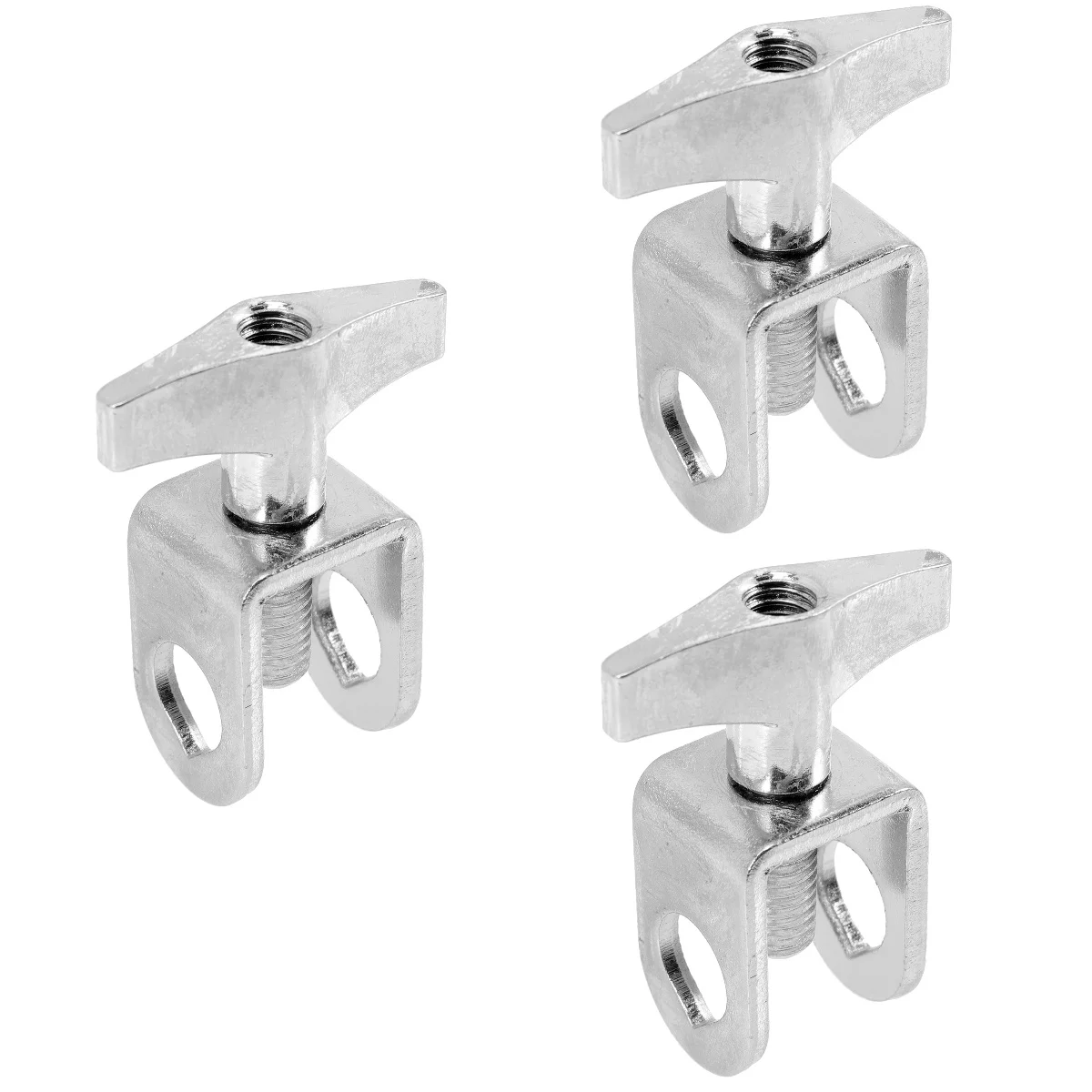 

3 Pieces Cowbell Clip Fixing Clamp Hardware Brackets Mounted Holder Metal Stand Extension Mounting Clamps Drum Accessories