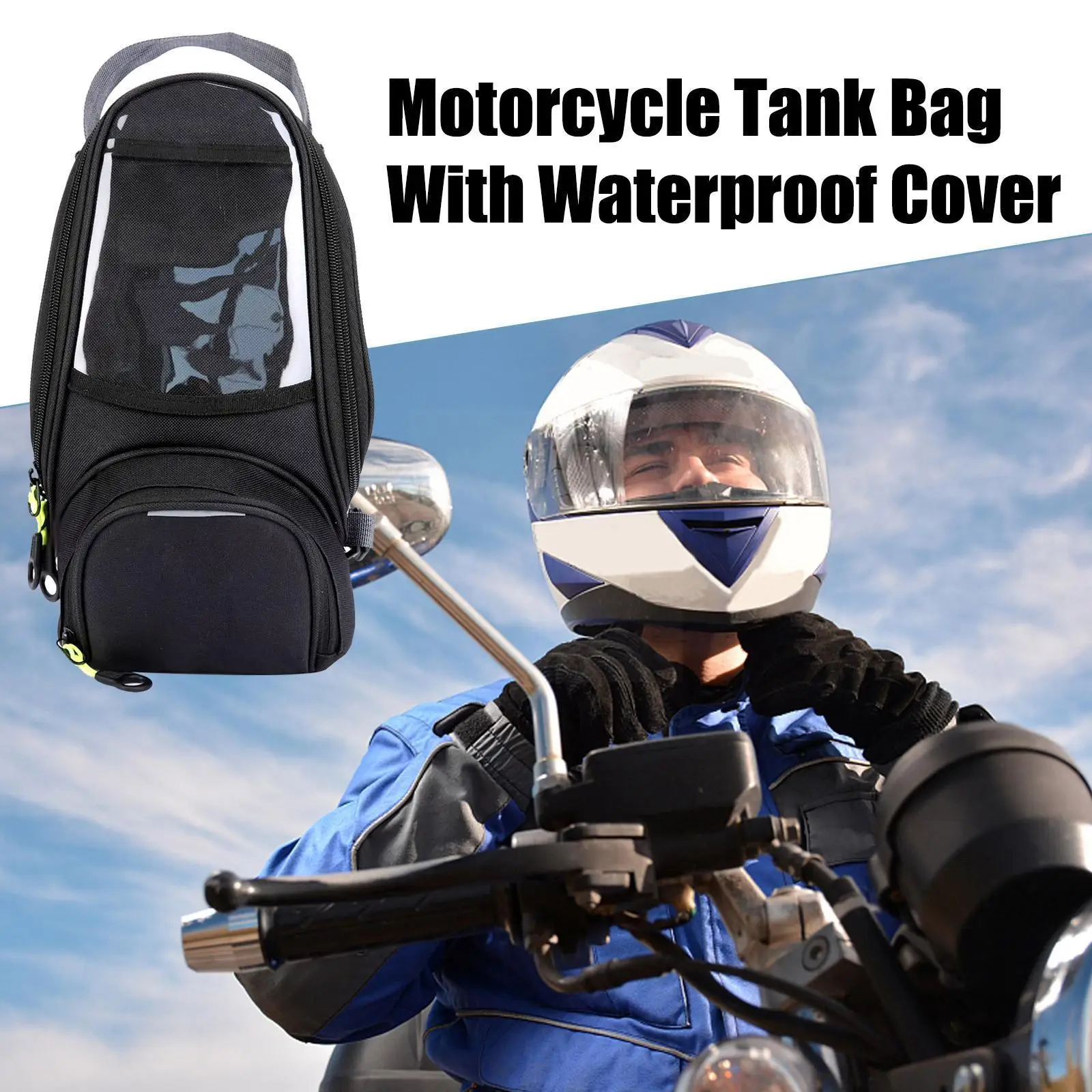 

Multifunctional Motorcycle Fuel Bag Mobile Phone Navigation Bag For Small Oil Reservoir Package Portable Bag V3b0