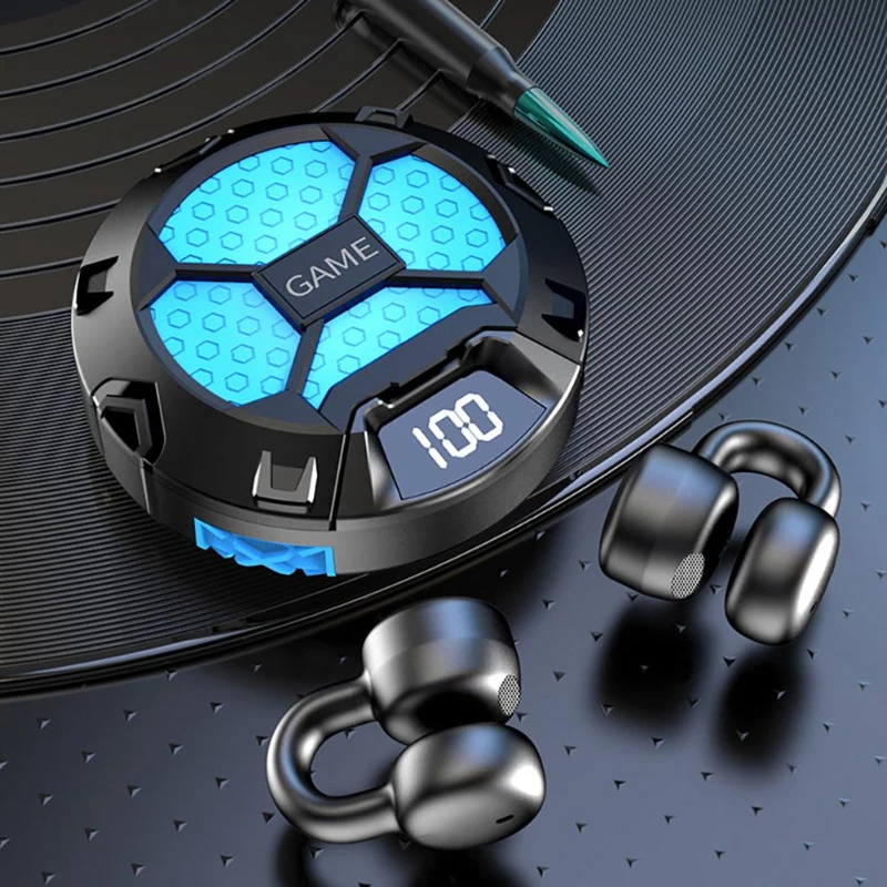 

Bone Conduction Wireless Headphones Bluetooth-compatible Earphones Sports Game Music Headset Low Latency Stereo Headphone