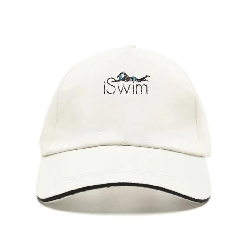 

Trendy iSwim Swimming Large Font Graphic Men's Baseball Cap