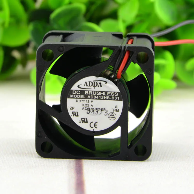 Новинка для ADDA AD0412HB-B31 4 см 12 В 0.22A 4028 1U переключатель шасси Mute Fan