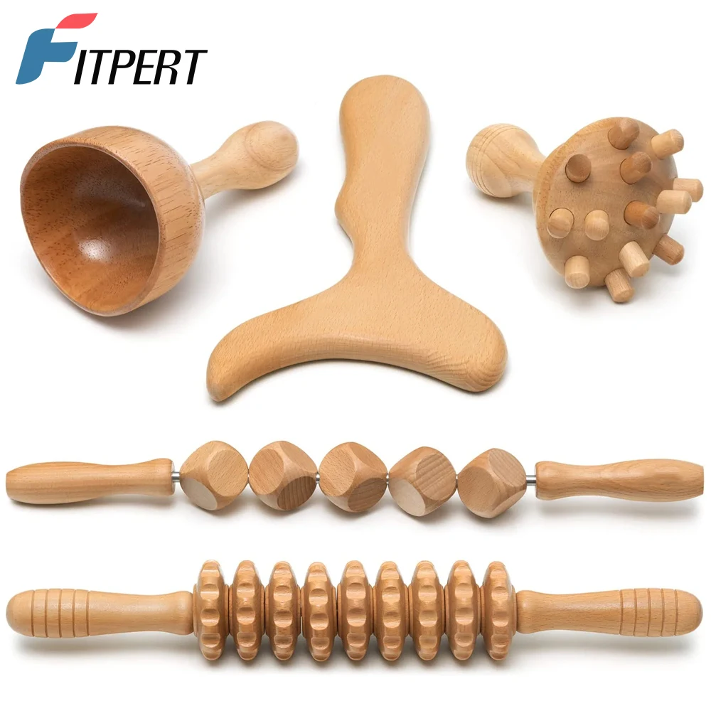 

Деревянные терапевтические массажные инструменты, комплект колумбийской мадотерапии для лимфодренажа, набор целлюлитного массажера для формирования тела