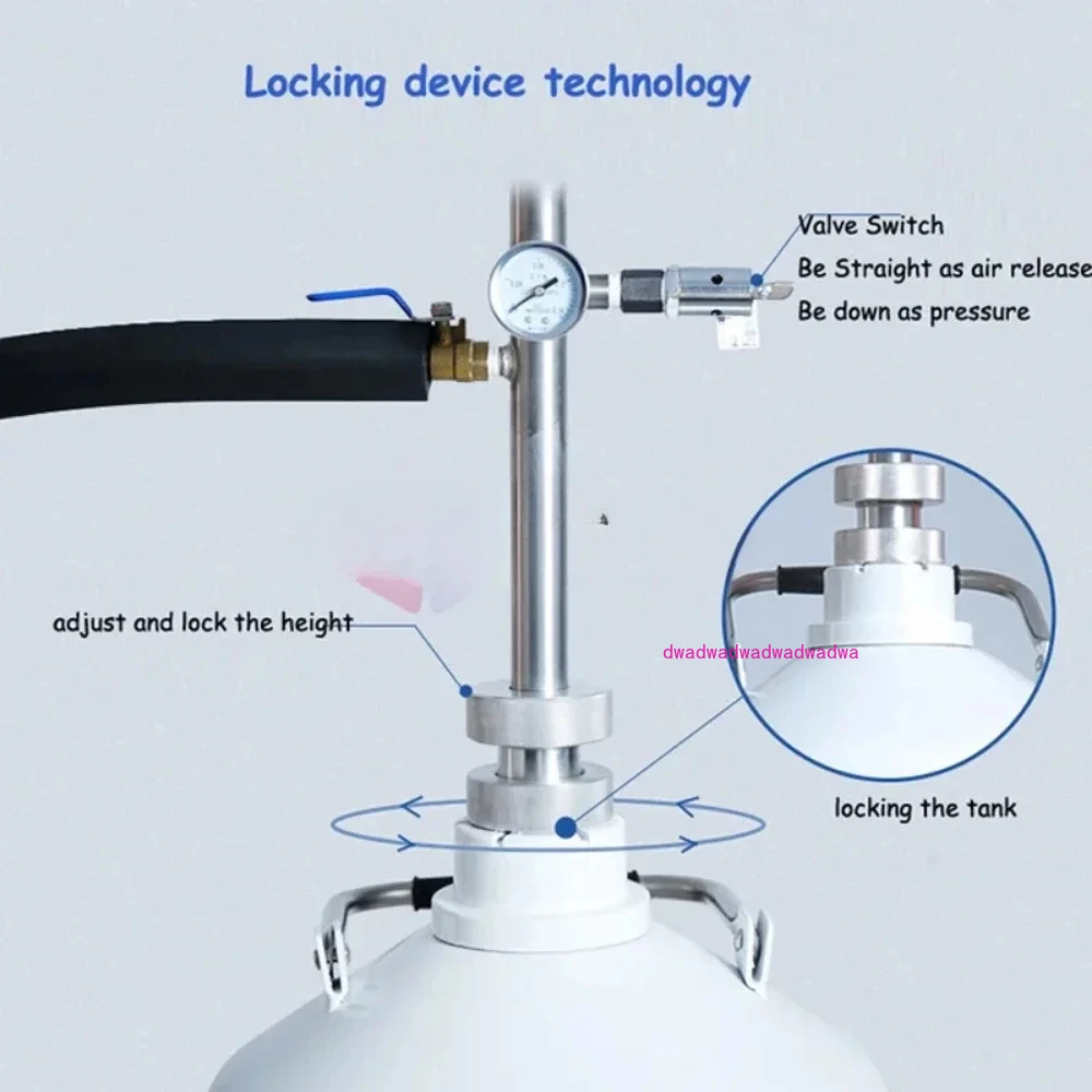 Насос жидкого азота педального типа Криогенный насос LN2 Ножной 5 л/мин
