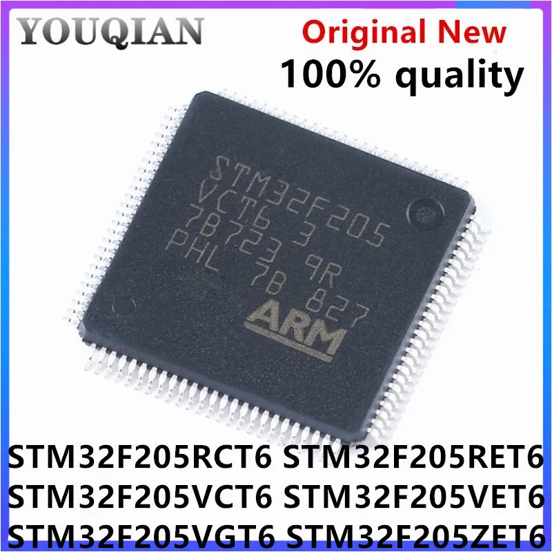 

1 шт./лот STM32F205RCT6 STM32F205RET6 STM32F205VCT6 STM32F205VET6 STM32F205VGT6 STM32F205ZET6 QFP-64