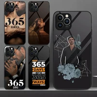 365 dni phone case tempered glass for iphone 13pro 13 12 11 pro max mini x xr xs max 8 7 6s plus se 2020 cover