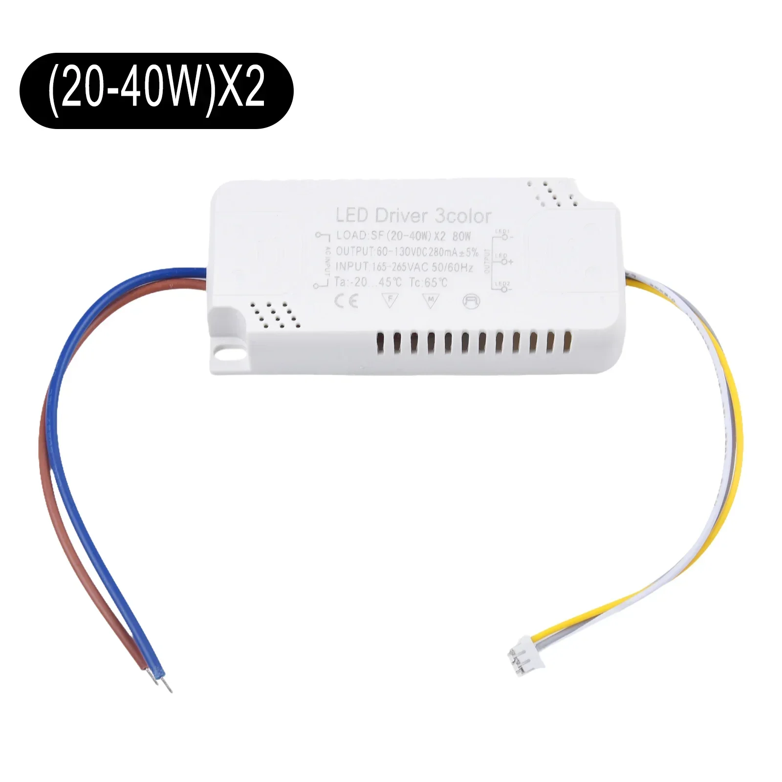 Светодиодный драйвер 260-280 мА AC165-265 В 50-60 Гц 8-24 Вт 20-40 30-50 40-60 50-70 постоянного тока