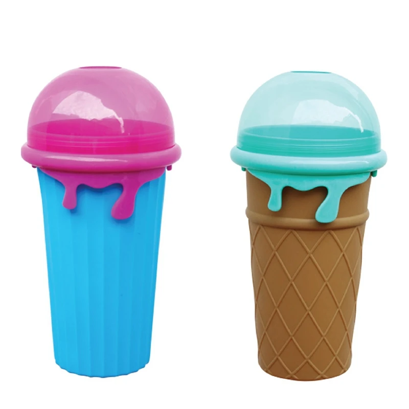 

Best 2Pcsslushy Cup, Slushy Maker Cup Upgraded 500ML TIK TOK Slushy Ice Cup Freeze Magic Squeeze Cup Cooling Maker Cup