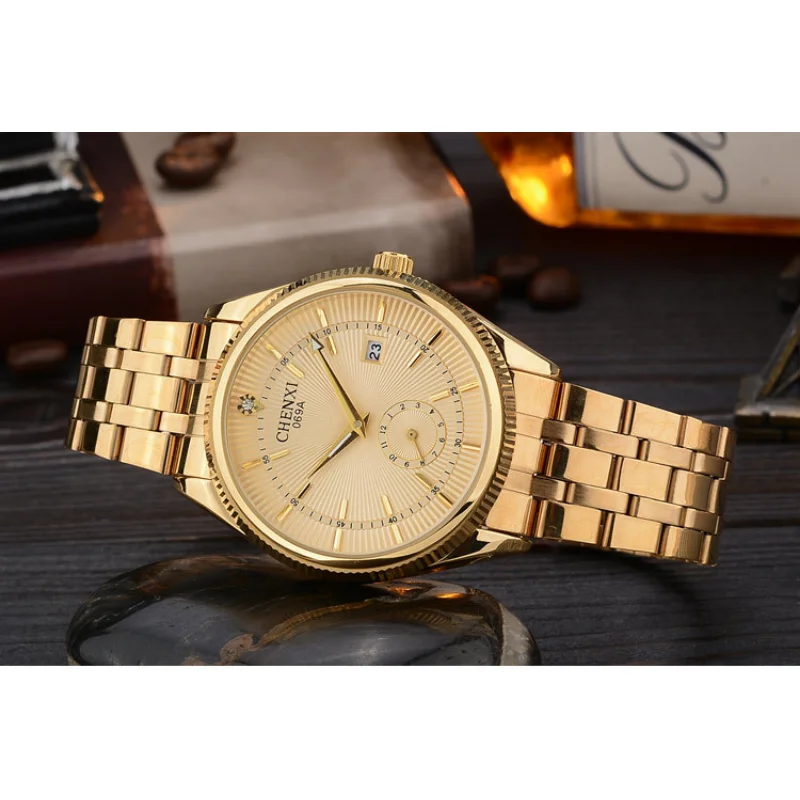 Chenxi cx0727. лучшие золотые часы. часы naviforce nf9073m. часы geneva мужские золотые. 34.