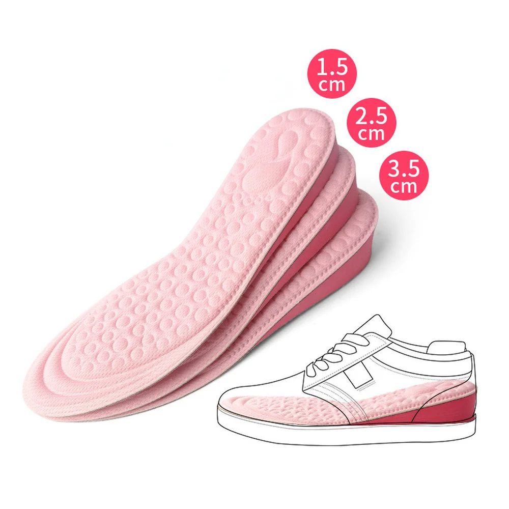 

EVA Memory Foam Invisible Height Increased Insoles for Women Shoes Inner Sole Shoe Insert Lift Heel Comfort Heightening Insoles