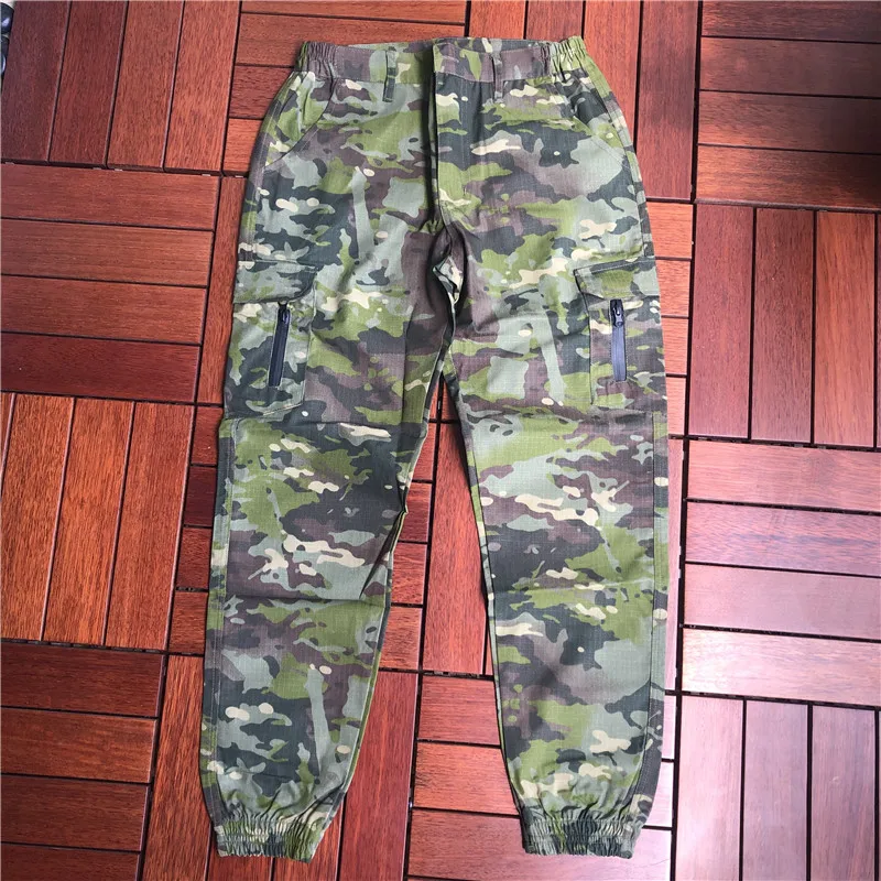 

Outdoor Tactics Green Camouflage MCTP Trousers Multi Pocket Overalls Domestic Polyester Cotton Blended Plaid Wear-resistant