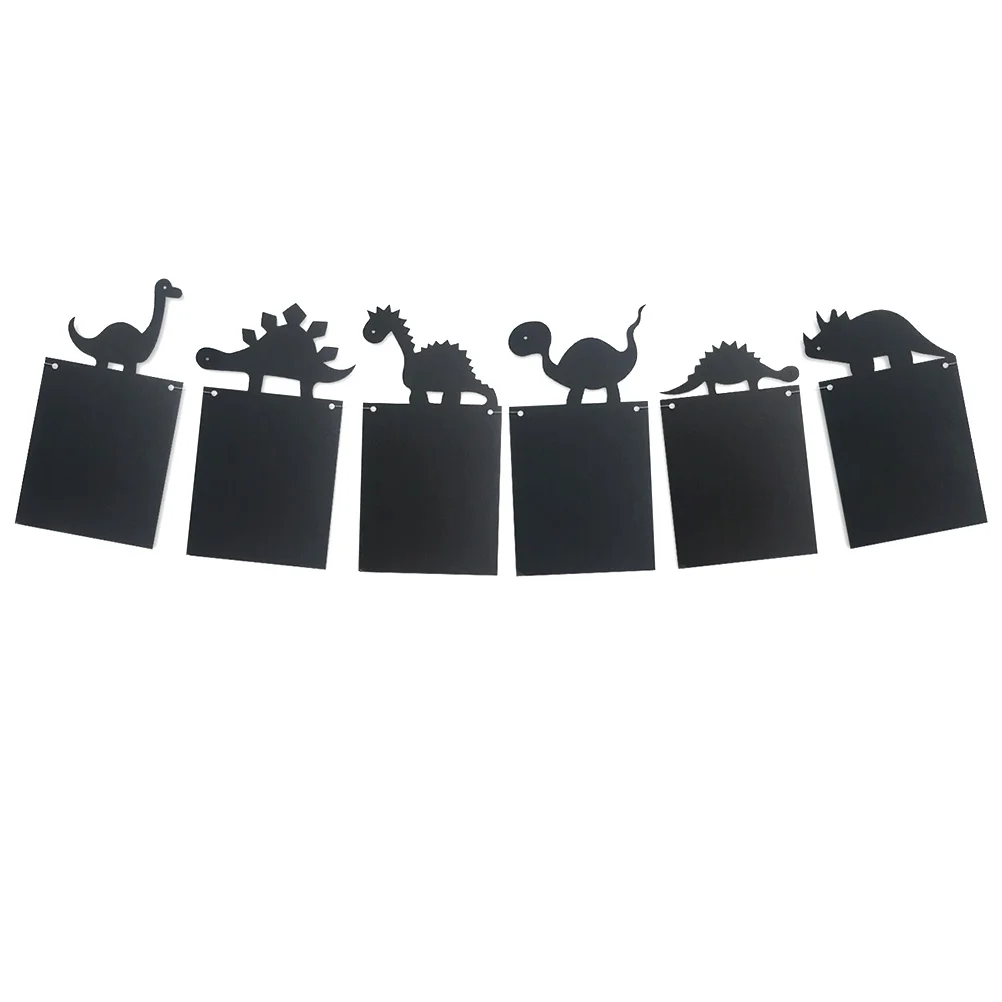 

1pc Banner Creative Black Banner Photo Wall Children Birthday Party Banner Party Banner Decoration Photo