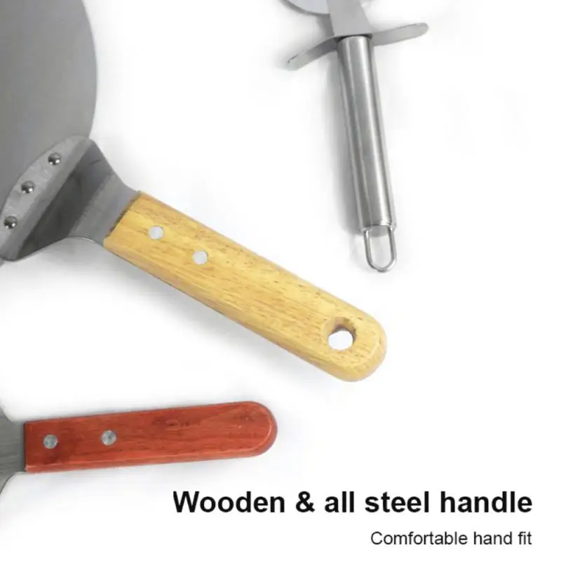 

Foldable Pizza Shovel Portable Pizza Spatula Durable Strong Wheel Knife Baking Accessories Cake Shovel Baking Tools