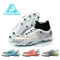 soccer shoes men top quality breathable football boot adult high ankle outdoor sport professional sneakers comfortable unisex