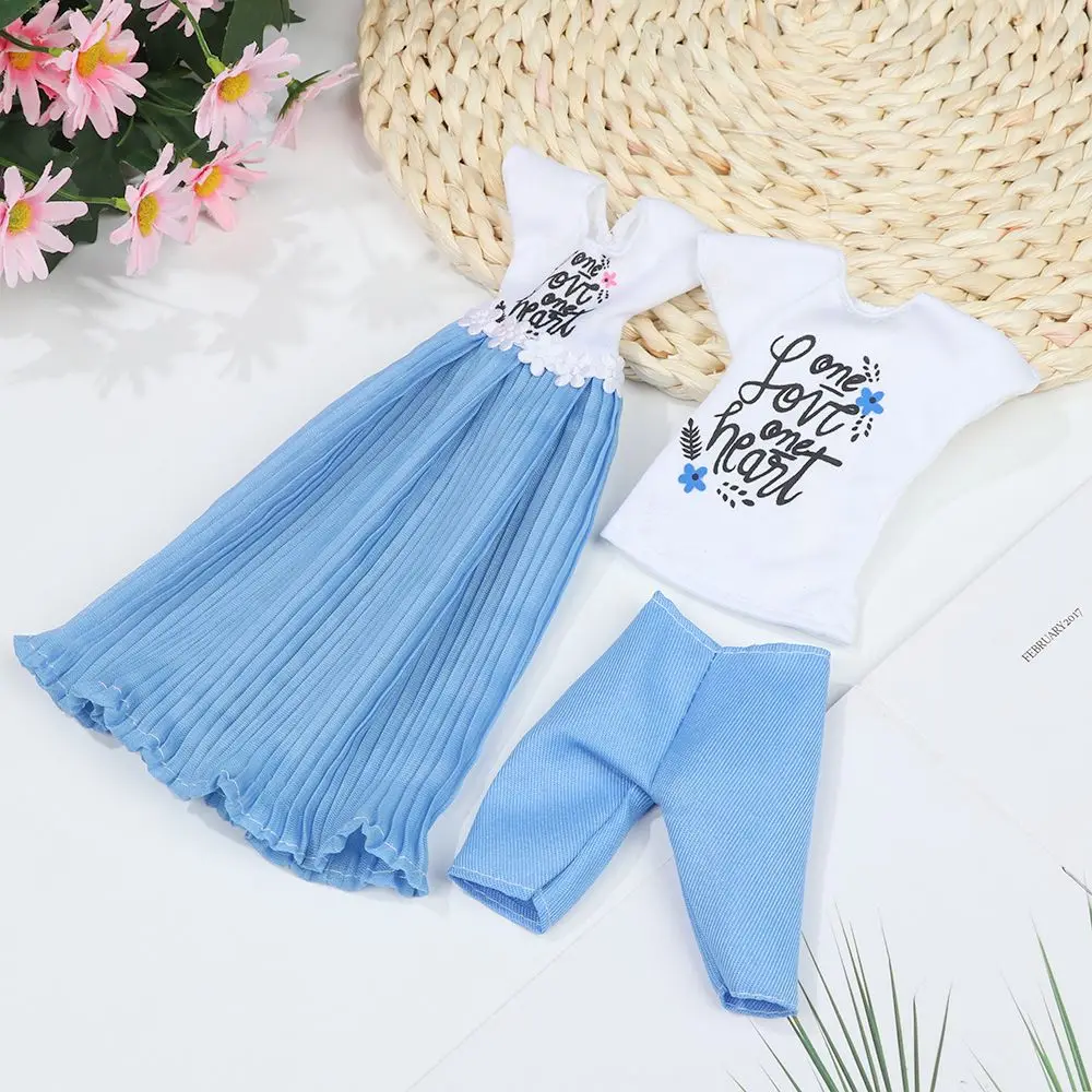 2 комплекта, масштаб 1/6, 30 см, одежда для кукол, игрушка, платье для пар, мини повседневный наряд, сменная одежда, игра «сделай сам», аксессуары для кукольного домика