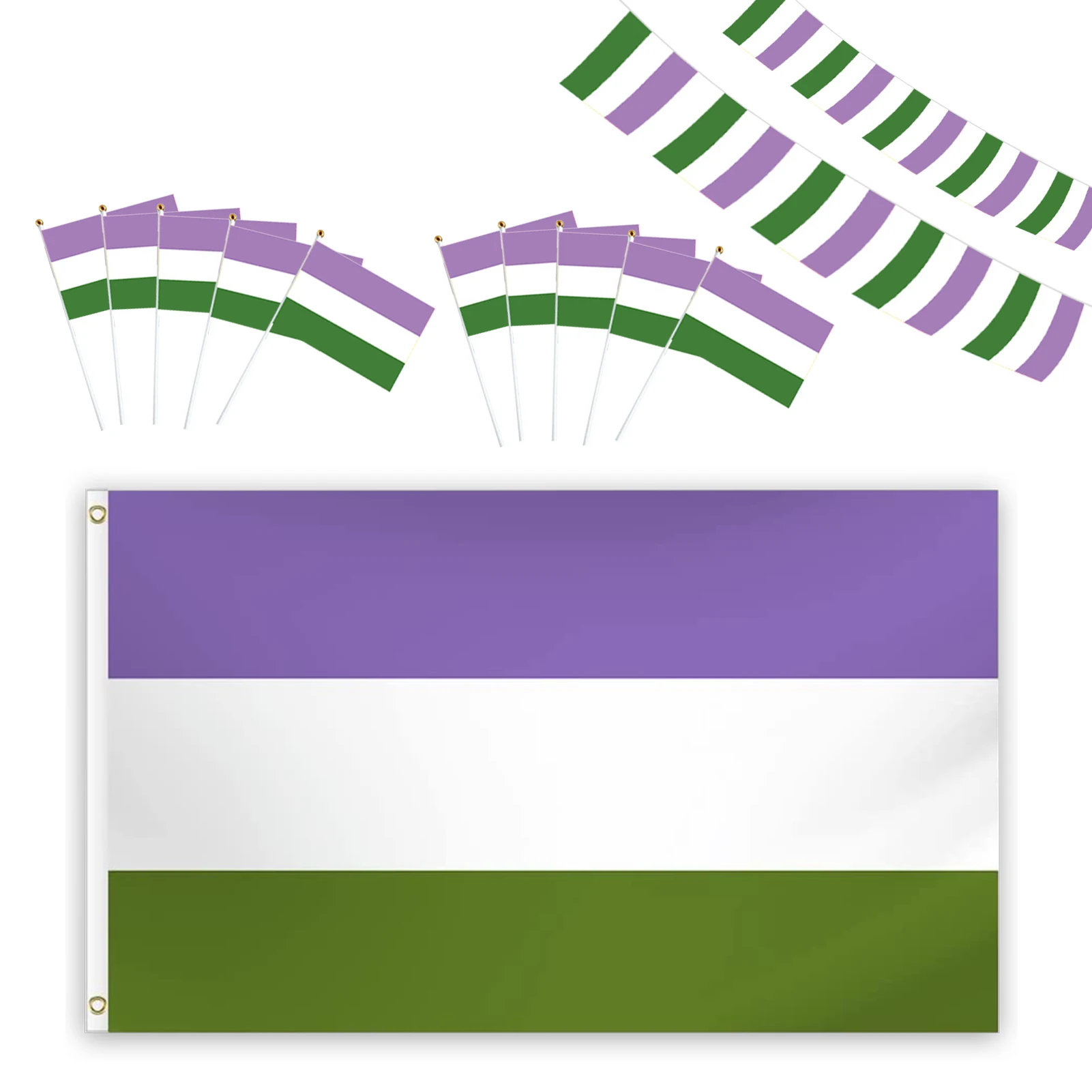 

Genderfluid Pride Flag Genderfluid Flag For Suspend Indoor Outdoor Genderfluid Flag Home Garden Yard Decor Withstand Wind And