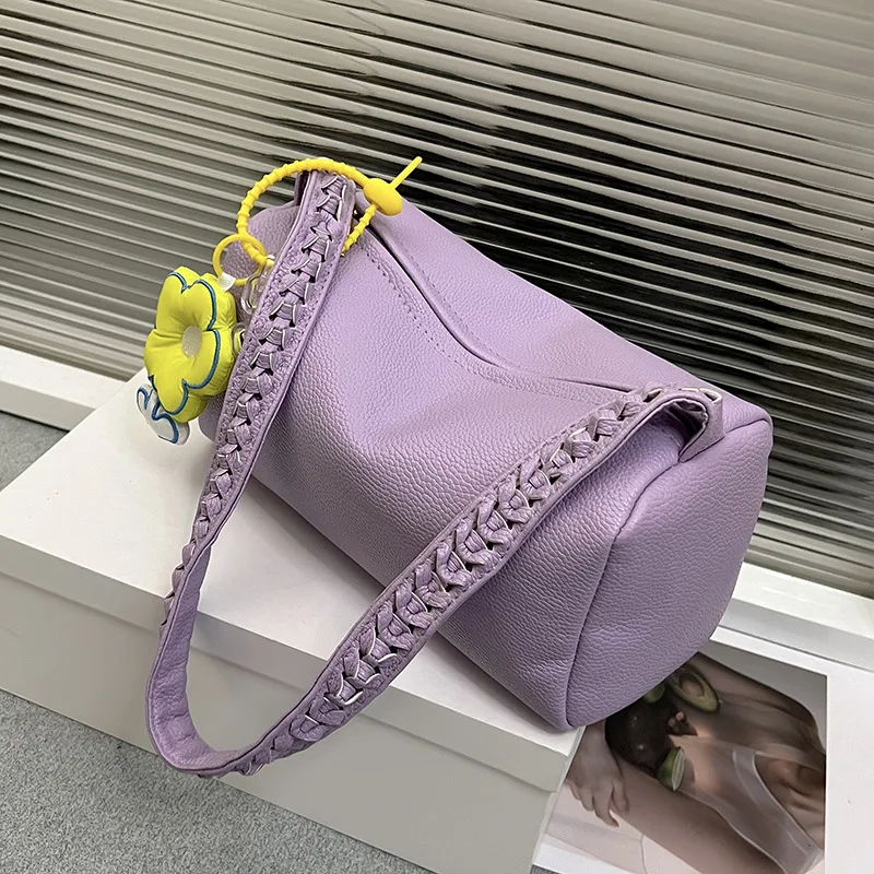 

Korean Shoulder Bag for Women 2022 Flowers New Luxury Underarm Woman Tote Fashion Brand Designer Leather Female Handbags Purses
