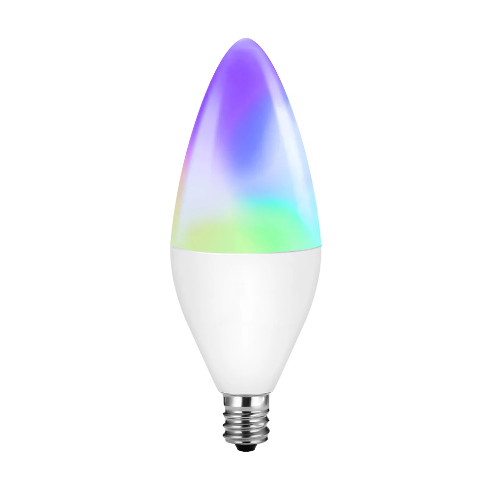 

Smart Light Bulb E14 LED Lamp Candelabra Bulb 100-265V RGBW for Amazon Alexa Google Home Home Decoration