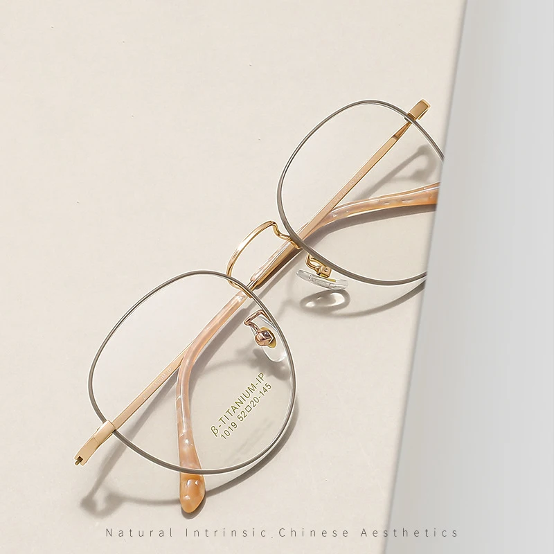 Модные Винтажные круглые очки ультратонкие титановые для близорукости