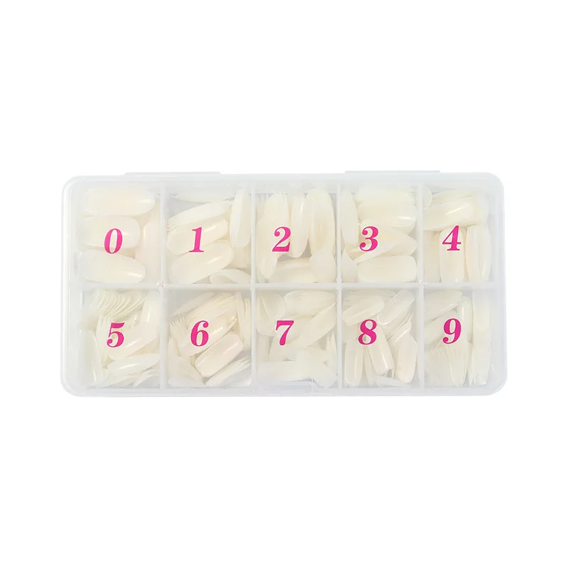 500 шт./коробка прозрачные накладные ногти капсулы для ногтей акриловые с полным