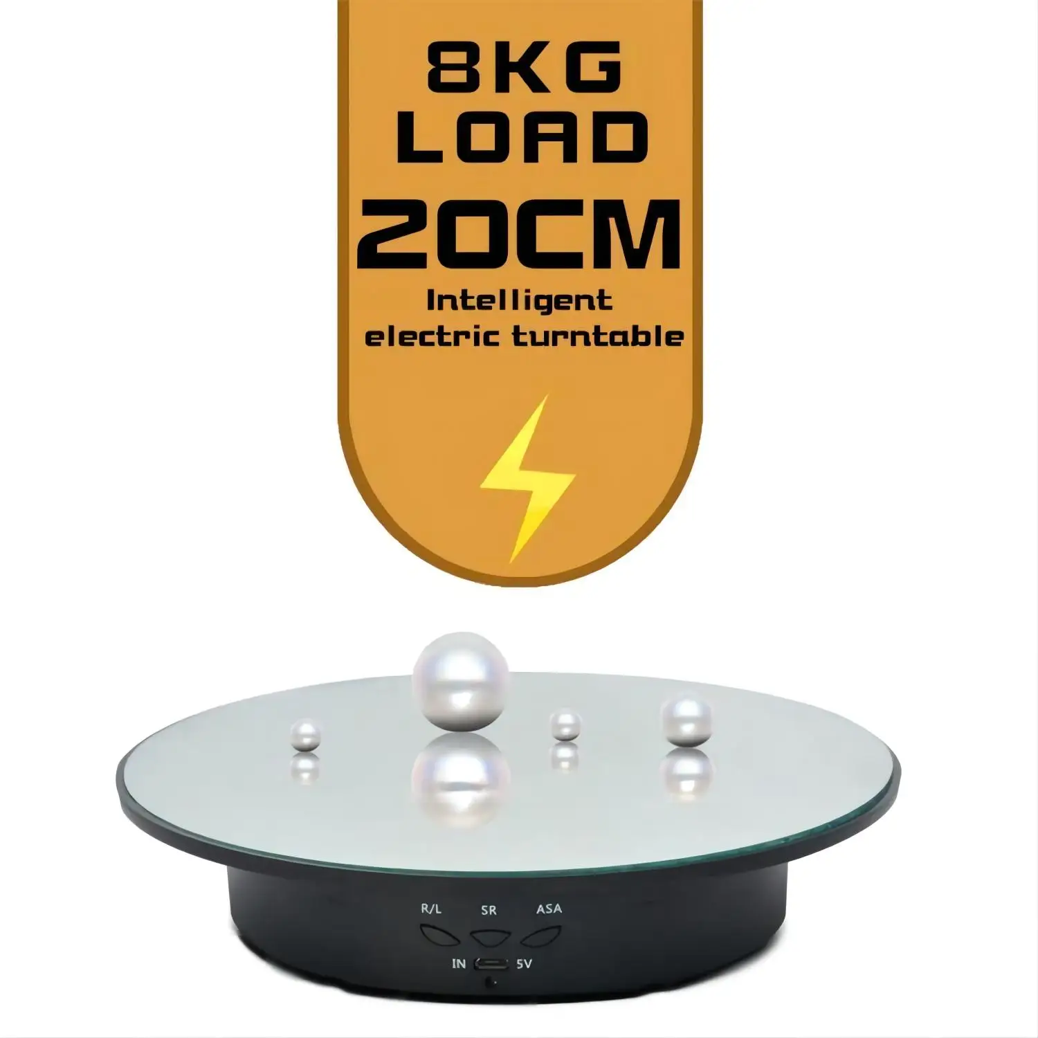 Вращающаяся подставка для дисплея 200 мм с 3 скоростями электрический продукт 360