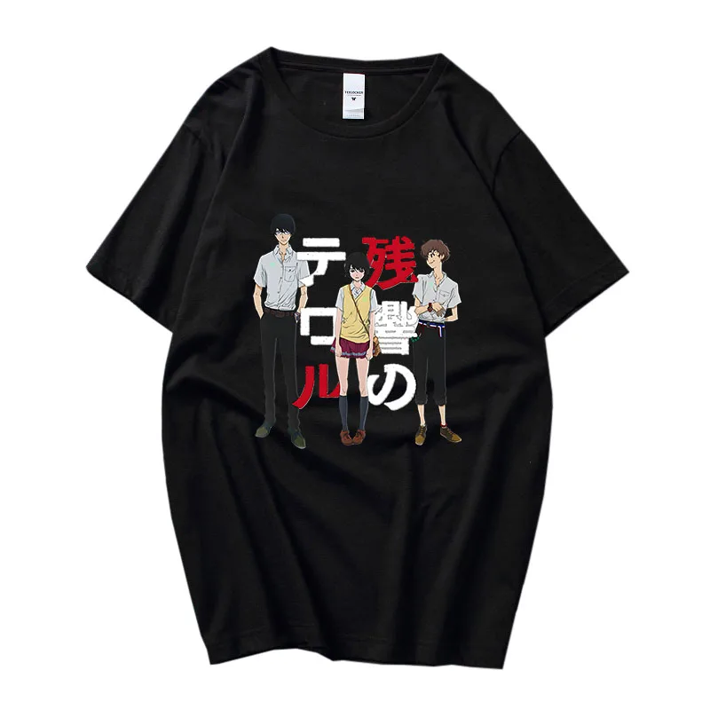 

Terror In Resonance Y2K Top Women's T-shirts Printed Short Sleeve Female Clothing Harajuku Tees Loose High Street Blouse Casual