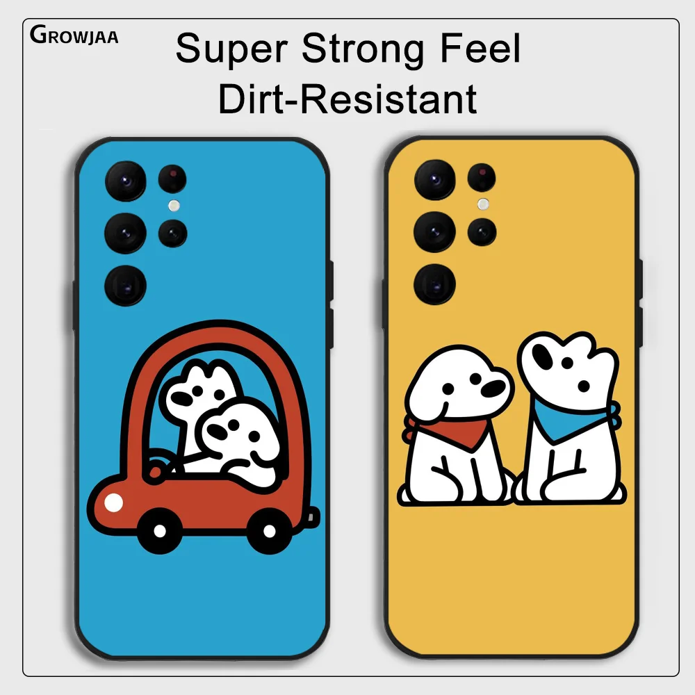 M-Matsui Art Phone Case for Samsung Galaxy S24 Ultra S22 S23 S21 S20 5G Protective Silicone TPU Funda