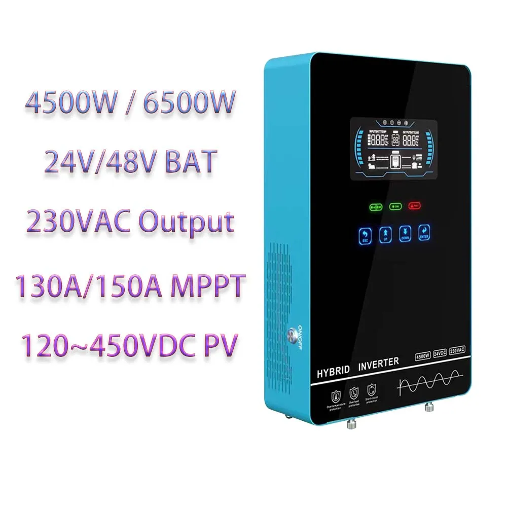 

Solar Inverter 3500W 5500W Off Grid for Home Use 24V 48V Battery 110A MPPT 230VAC Output PV Charge Power Inverter Pure Sine Wave