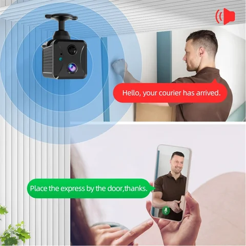 IP-камера видеонаблюдения Mini 4G 1080P, 3800 мАч, с большим аккумулятором и низким энергопотреблением