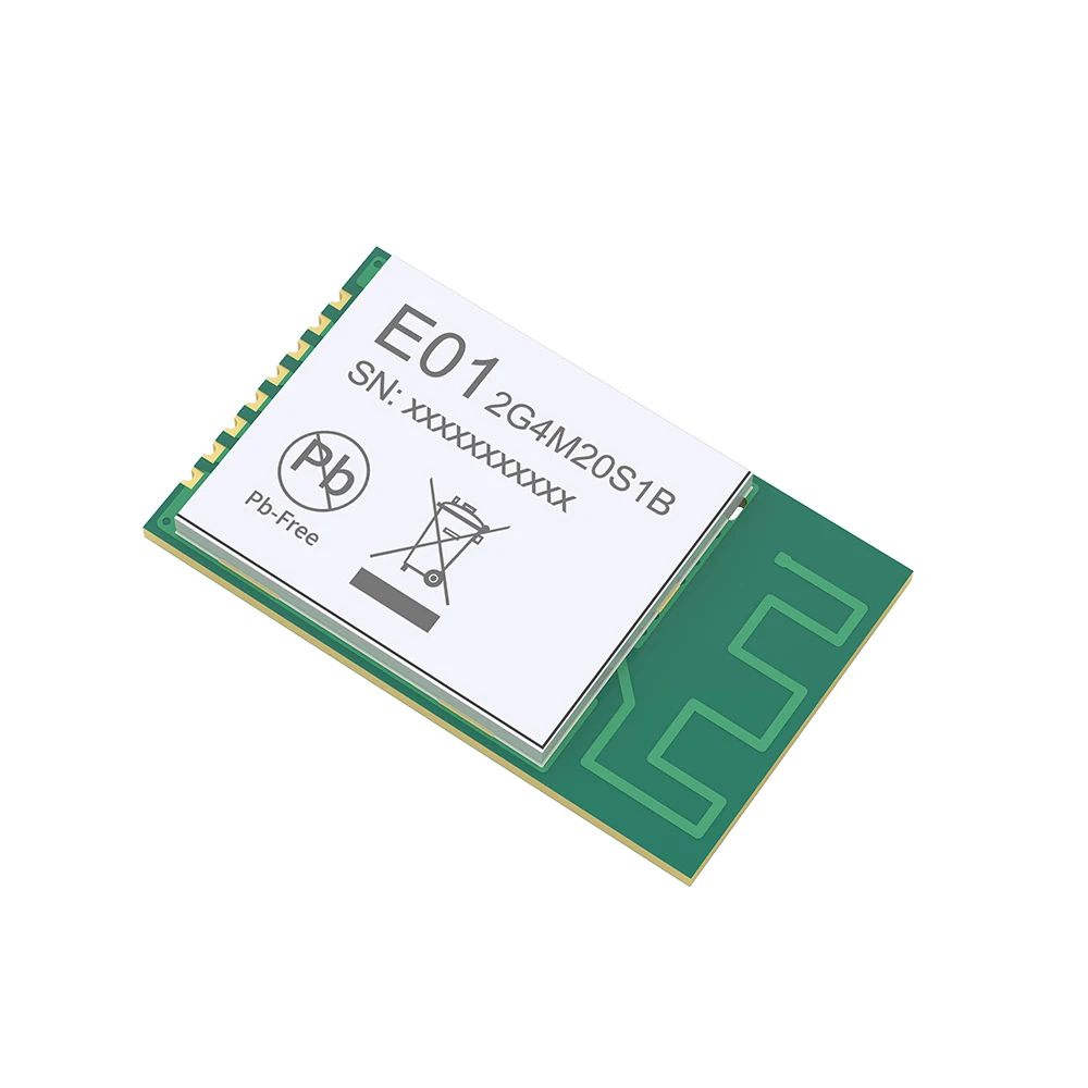 

2,4 ГГц nRF24L01SMD беспроводной модуль трансивера IoT E01-2G4M20S1B 20 дБм 800 м антенна PCB PA LNA передатчик и приемник