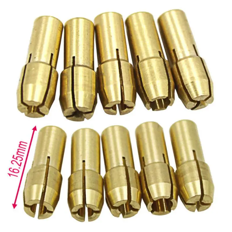 

Nut 0.5-3.2mm Electric Grinding Accessories Pure Copper Electric Grinding Chuck Three-jaw Copper Multi-purpose Copper Clamp