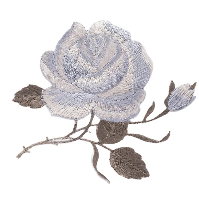 20 шт./упак. 9 цветов лепестков роз вышитая кружевная одежда с нашивками. Наклейки