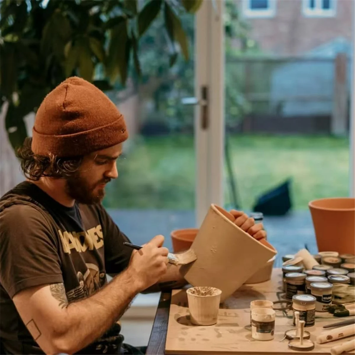 Щетка для швабры акриловой живописи 10 шт. кистей глазури керамики набор из смеси