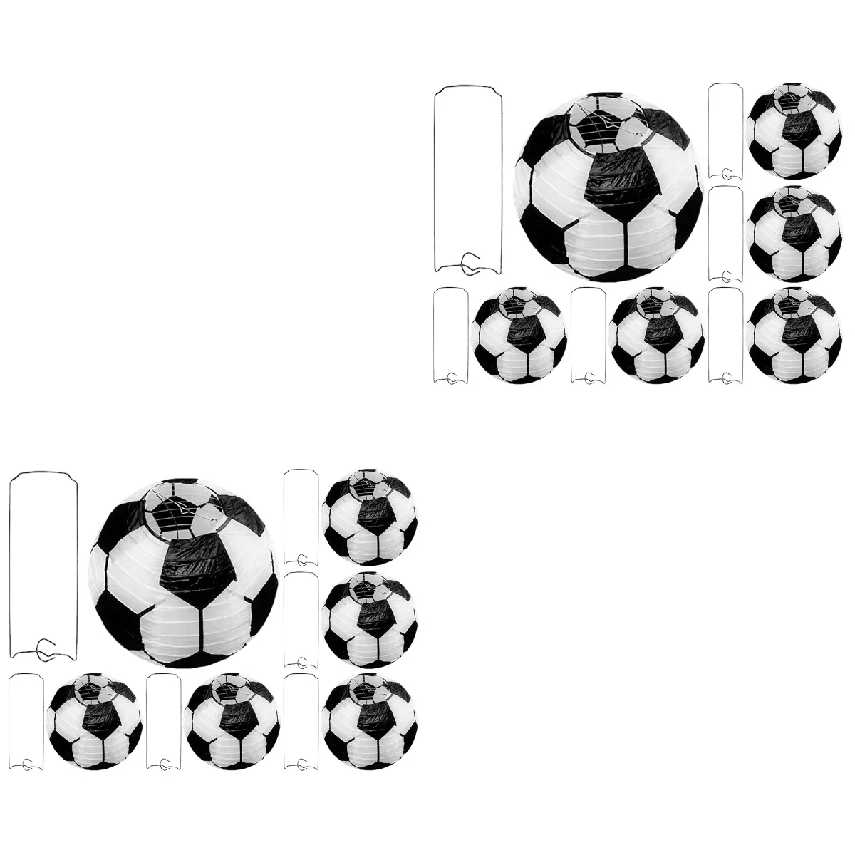 

12 pcs Football Sports Soccer Party Paper Lantern Hanging Paper Lantern Decoration Party Decoration