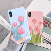 ins art color block flower phone case for iphone xr x xs max 7 8 plus se 2020 11 12 13 mini pro max soft silicone tpu back cover
