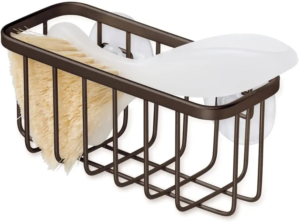 

Gia Stainless Steel Kitchen Sink Suction Organizer Basket \u2013 14.6 x 6.3 x 5.7cm, Polished