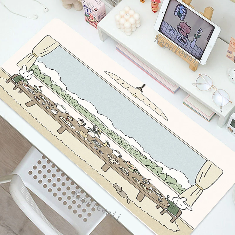 Игровые аксессуары с милыми растениями коврики для мыши компьютерный игровой